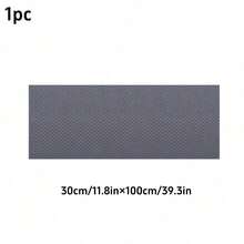 4pcs Set Minimalist Gray Refrigerator Mats, Waterproof EVA Drawer Liners, Elegant Woven Texture, Anti-Slip & Washable, Suitable For Kitchen Cabinets And Wardrobes - Multicolor - View 13