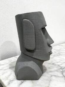 Tác phẩm tái hiện táo bạo tượng Moai! Thiết kế độc đáo với phần lông mày nhô cao, kết hợp nét quyến rũ cổ xưa với phong cách hiện đại. Lý tưởng cho lối vào, văn phòng hoặc làm quà tặng, mang đến sự thú vị cho không gian. - 1PC - Xem 7