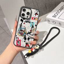 This Disney Mickey Mouse Lanyard Phone Case Is Fully Covered In TPU Material, Features Strong Magnetic Closure, Is Shockproof And Lightweight, And Is Compatible With IPhone17/16/11/13/15/15 Plus/15 Pro/15 Pro Max/12/14 Pro Max/11 Pro Max/12 Pro/12 Pro Max/13. This Phone Case Is A Popular Birthday Gift Or Business Gift Choice; It Is Durable, Stain- And Fingerprint Resistant, And Suitable For Both Men And Women. The Set Also Includes A Mickey Mouse Phone Case And A Mickey Mouse Plush Bracelet, Making It A Perfect Gift For Friends And Family. This Stylish Phone Case Is Fun, Lightweight, And Durable. IPhone17 Pro Max Phone Case, Minnie Mouse Phone Case. - Trong sáng - Xem 5