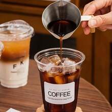 50-Pack Of 12oz/16oz Transparent Disposable Coffee Cups With Lids – Made Of Insulated Plastic Material, Leak-Proof Design, Suitable For Iced Coffee, Smoothies, And Cold Drinks, Ideal For Home, Restaurants, Beverage Shops, Parties, Picnics, And Coffee Bar Accessories - 16盎司-500毫升 - 查看 6