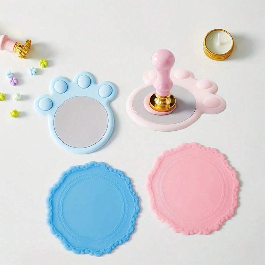 Wax Seal Silicone Mat, Wax Seal Stamp Pad, Demolding Tool, Silicone Wax Seal Stamp - A - View 1
