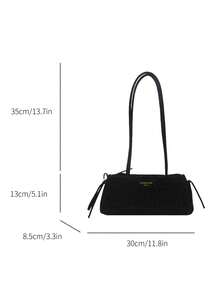 Nueva bolsa de mano con estampado de leopardo a la moda, adecuada para fiestas, salidas, vacaciones, compras y uso diario, puede almacenar monedas, teléfonos, también adecuada como bolso de trabajo para mujeres de carrera, estudiantes universitarias y mujeres profesionales, elegante bolso de oficina para damas - Negro - Ver 7