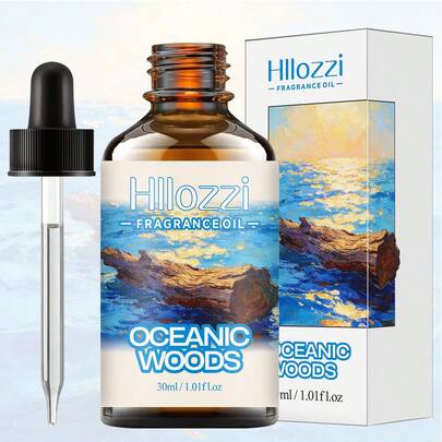 Hllozzi 海洋木香精油：融合了海洋微风的清香和木质的芬芳，适用于香薰机、扩香器、香薰水晶和香薰蜡烛。它也是一份很棒的礼物，尤其适合作为父亲节礼物。