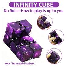 Infinity Cube Toy, Galaxy Space Toy, Stress Relief Building Blocks, Toy - Multicolor - View 1