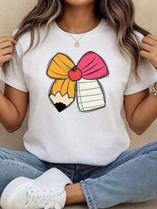 Women T-Shirts - White - View 4