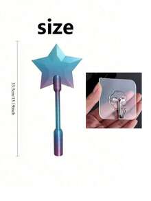 3D Printed Magic Wand Style Contactless Payment, Contactless Payment Magic Wand, Starry Sky Magic Wand, Magical Star Magic Wand Bank Card Holder, Suitable For Bank Card Payment Scenarios - View 5