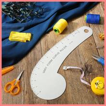 Vary Form Curve Ruler 12Inch Solid Metal French Curve Hip Curve Ruler For Measuring Sewing Design Making - Multicolor - View 7