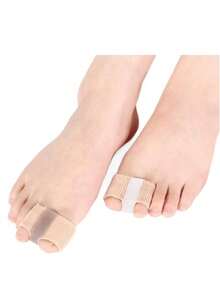 Dụng cụ tách ngón chân bằng silicon mới, miếng đệm ngón chân có hai lỗ, ống bọc ngón chân bằng silicon. - Nhiều màu - Xem 6