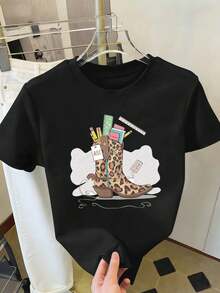 Women T-Shirts - Black - View 2