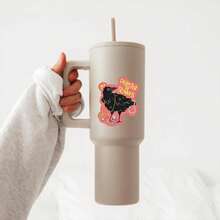 1/2/5pcs Black Bird Stickers , Suitable For Laptops, Water Bottles, Tumblers, Phone Cases, Tablets, Notebooks , Journals, Office Desks - A - View 6