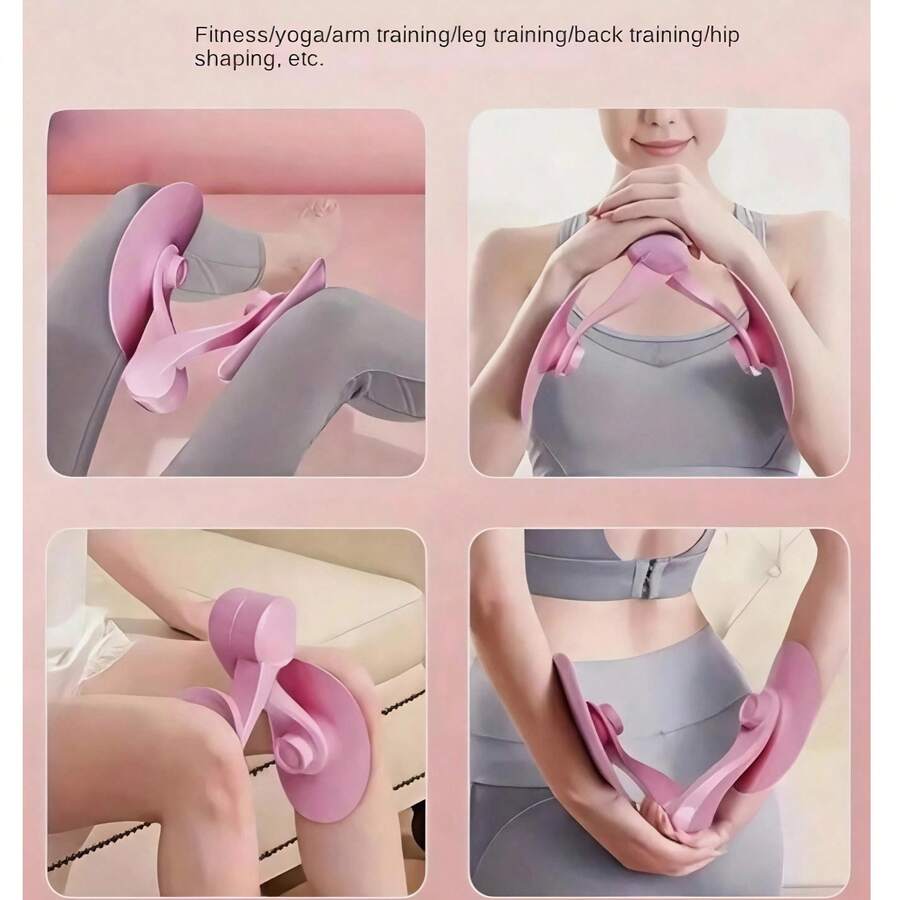 Entrenador ajustable de resistencia de resorte para el músculo del piso pélvico, moldeado de glúteos, recuperación posparto, equipo esencial de fitness en el hogar para yoga, pilates y pérdida de peso - Morado - Ver 1