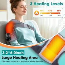 Hailicare Heating & Vibrating Shoulder Massager, Suitable For Knee, Shoulder, Arm, Dual-Sided Massage Tool With 3 Vibration Modes & Heating Function, Muscle Relaxation For Men & Women, Great Gift For Parents, Father's Day, Mother's Day - View 3