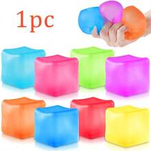 1pc Nee-Doh Large Square Stress Relief Squishy, Maltose 4-Color Slow Rebound Pinch For Teens Adults, Easter Birthday Valentine Holiday Gift - Multicolor - View 9