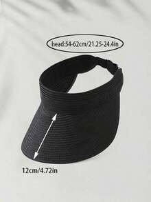 Mũ rơm chống nắng thời trang xuân/hè, mũ rơm đi biển phong cách Bohemian dành cho nữ, mũ rơm có chóp rỗng điều chỉnh được, mũ rơm đi biển mùa hè thời trang, mũ rộng vành gấp gọn unisex mới chống tia UV, phong cách Bohemian cổ điển thanh lịch, làm từ polyester, vành rộng có thể cuộn hoặc gấp lại, mũ chống nắng mùa hè đi biển. - Nhiều kiểu dáng - Xem 3