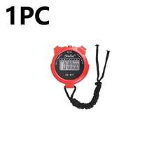 Cronómetro deportivo multifuncional, función de cronometraje precisa, compacto y portátil, botones sensibles, adecuado para entrenamiento deportivo, acondicionamiento físico, competiciones - Negro - Ver 7