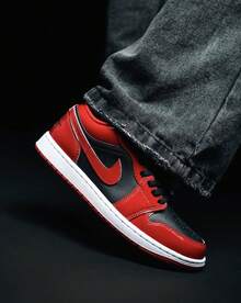 Nike Air Jordan 1 Low 'Men's Patent Varsity Red Black' HV4089-006 - 紅黑色 - 查看 2