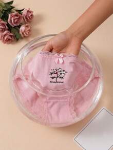 Đồ lót nữ màu hồng kiểu dáng ngọt ngào, thoải mái - Hồng - Xem 5