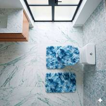 3-Piece Set Of High Pile Bath Mat. - 綠松石 - 查看 5