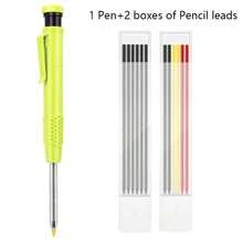 Ensemble de crayons mécaniques de haute qualité pour le travail du bois de 2,8 mm, avec un design à long bec, une écriture fluide, un outil de marquage à trou profond, disponible en plusieurs styles. Cet outil multifonctionnel convient aux ingénieurs pour effectuer le marquage de trous profonds et le dessin technique, ainsi que pour un usage DIY et de bureau. - Multicolore - Voir 12
