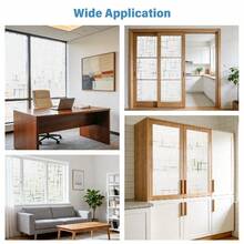Static Cling Frosted Window Film Cross Pattern Privacy UV Block Home Office - 1PC - View 6