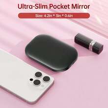 LED Makeup Mirror, Vanity Mirrors With Light, Portable Mini Makeup Mirror, USB Rechargeable LED Illuminated Travel Makeup Mirror, 1X/3X Magnifying Pocket Mirror With Light, Compact Mirror, Dimmable Magnifying Folding Makeup Mirror, Multi-Function Handheld Makeup Mirror, Suitable For Student Dorm, Travel, Makeup, Office, Bathroom, Bedroom Use, Home Decor Mirror, Back To School Makeup Mirror, Beauty Tool, Makeup Accessory, Women's Travel Essential, Bridesmaid Gift Mirror, Best Gift For Women, Christmas Gift - Multicolor - View 8