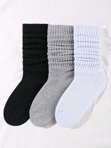 1/3/5/6/10 双男士厚网眼透气中筒袜，男女通用，大包装，适合秋冬季日常和户外穿着 - 彩色 - 查看 11