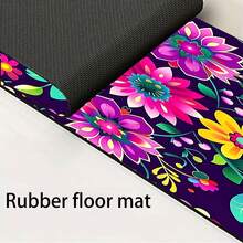 1 pieza Cubierta de grifo con estampado floral, de poliéster duradero, de secado rápido, fácil de limpiar, adecuado para cocina y baño, fácil instalación, decoración diaria, regalo, alfombra de baño, cubierta de grifo duradera, accesorio de grifo - Multicolor - Ver 11