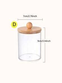 Hộp đựng tăm bông tròn hai lớp 2 trong 1, hộp đựng bông tẩy trang, hộp đựng trang sức và mỹ phẩm để bàn trong suốt. - trong suốt - Xem 14