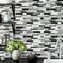 堆叠砖灰色大理石瓷砖贴纸，2D平面自粘防溅板，防水可移除墙贴，适用于家居装修，可选7/14/28/42片装 - A - 查看 7