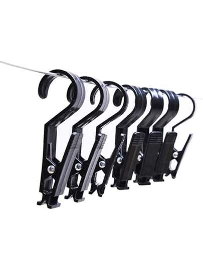 4/8pcs Outdoor Multi-Purpose Hanging Hooks, Suitable For Camping, Picnic, Hiking, Can Hang Camping Lights/Cookware/Clothes, High Load-Bearing & Wear-Resistant ABS Material, Minimalist & Practical Design, Applicable For Camping Tent, Awning, Home Storage