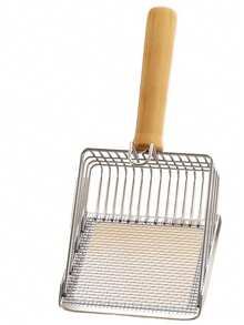 猫砂铲，铝合金猫砂铲，猫砂铲，经久耐用，易于清洁，符合人体工程学设计，适用于猫砂盆 - 紅白色 - 查看 7