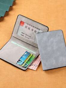 Multi-Color Matte Faux Leather Card Holder | Ultra-Thin Compact Card Case | Luxe Matte Finish For A Minimalist, Sophisticated Look | Multi-Compartment Wallet For IDs And Credit Cards | Perfect For Work, Commuting, Daily Use, And Campus Life | Ideal For Birthdays And Holidays | Precision-Stitched Reinforcement | Scratch-Resistant - Multicolor - View 8