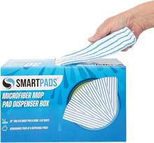 Arkwright Reusable Smart Pads Box - (Pack Of 30) Disposable Or Washable Microfiber Mop Pads Compatible With  Mop Heads, Dry And Wet Mops For Many Types Of Floor Cleaning, 18 In, Blue - Màu A - Xem 1
