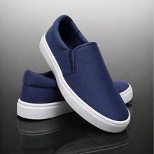 Men's Slip-On Sneakers, EVA, Casual, Comfortable, Lace-Free, Lightweight, Urban Style - Blue - 藍色 - 查看 4