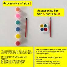 50pcs Watercolor Painting Set, Includes Watercolor Paper, Watercolor Paints, 1 Coloring Card, 1 Brush, 1 Four-Color Semi-Dry Paint - Multicolor - View 5