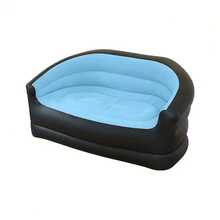 2-Person Inflatable Sofa Suitable For Outdoor Camping And Leisure, Portable Inflatable Lounger With Air Pump, Durable PVC Material, Black, Lightweight And Easy To Carry, Suitable For Yard, Lawn Or Backyard - Multicolor - View 12