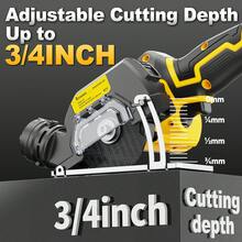 KITESDER Cordless Mini Circular Saw For 20V Battery, 4" Brushless Power Circular Saws,25000RPM Small Power Saw With Dust Shroud & Blade, Cut Metal Wood Plastic - Xem 7