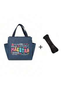 这款保温午餐包采用充满活力的“Maestra”教师主题印花，有三种时尚颜色可选。它设计有双侧口袋和宽敞的主隔层，可使食物保温或保冷数小时。 - 彩色 - 查看 11