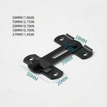 304 Stainless Steel 180 Degree Reversible Sliding Door Lock, Comes With Anti-Theft Safety Latch And Installation Screws. Easy To Install, Durable And Reliable. Suitable For Barn Doors, Garage Doors, Fences And Outdoor Doors. Essential For Home Security. - Multicolor - View 13
