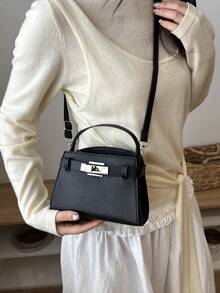 Fashionable Handbag For Women, New Arrival Shoulder Crossbody Bag, Niche Commuter Bag, Versatile Stylish - Black - View 5