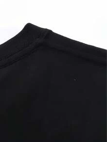 Camiseta gráfica para hombre <<SOY EL PADRE» - Camiseta divertida para papá con escritura en francés, corte holgado, ideal para uso diario y como regalo para el Día del Padre. - Negro - Ver 3