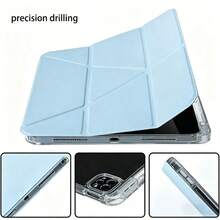 Tương thích với ốp bảo vệ máy tính bảng MatePad 11.5S, có khe cắm bút, mặt lưng acrylic trong suốt cao cấp, có thể tùy chỉnh, chức năng ngủ/thức thông minh, chân đế gập đa năng hình chữ Y, tương thích với ốp bảo vệ máy tính bảng MatePad 11.5/MatePad SE 11 inch, ốp MatePad, ốp bảo vệ máy tính bảng Pad 2 11"/ Pad SE 11 inch, ốp A16, tương thích với ốp bảo vệ máy tính bảng iPad thế hệ thứ 11, tương thích với ốp bảo vệ iPad Air thế hệ thứ 11, tương thích với ốp bảo vệ máy tính bảng iPad thế hệ thứ 9 10.2", thế hệ thứ 8 10.2", thế hệ thứ 10. - Trắng Băng Xanh - Xem 4