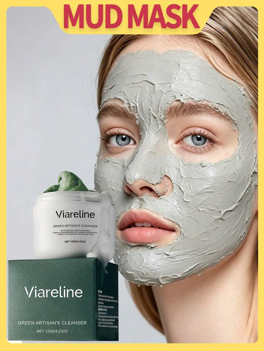 120克保湿亮肤洁面泥面膜，控油去黑头，保湿滋养。洁面后涂抹于面部，去除多余油脂，保持肌肤光泽，提亮暗沉肤色，即刻焕活肌肤。也可作为妆前乳使用，延长妆容持久度。适合所有肤质，是理想的日常洁面之选。