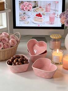 Bộ 1/4 bát sứ hình trái tim cổ điển, bát đựng thức ăn, bát đựng hạt, bát tráng miệng, bát kem, bát salad trái cây, bát cơm gia đình, bát salad và bánh pudding, bát sứ dùng trong bữa ăn, và bát ăn nhẹ độc đáo, sáng tạo - Món quà hoàn hảo cho Ngày của Mẹ và Ngày Valentine. - Nhiều màu - Xem 11