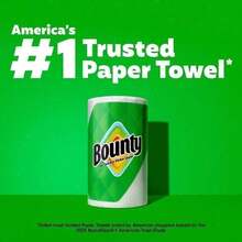 Bounty Paper Towels Select-A-Size White – 1 Mega Roll (164 Sheets/Roll), 2x More Absorbent, Quicker Picker Upper Vs. Leading Brand, Equals 4 Regular Rolls For Fewer Roll Changes - B - Xem 5