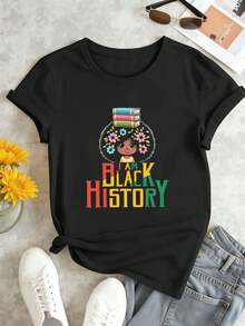 Women T-Shirts - Black - View 2