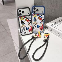 This Disney Mickey Mouse Lanyard Phone Case Is Fully Covered In TPU Material, Features Strong Magnetic Closure, Is Shockproof And Lightweight, And Is Compatible With IPhone17/16/11/13/15/15 Plus/15 Pro/15 Pro Max/12/14 Pro Max/11 Pro Max/12 Pro/12 Pro Max/13. This Phone Case Is A Popular Birthday Gift Or Business Gift Choice; It Is Durable, Stain- And Fingerprint Resistant, And Suitable For Both Men And Women. The Set Also Includes A Mickey Mouse Phone Case And A Mickey Mouse Plush Bracelet, Making It A Perfect Gift For Friends And Family. This Stylish Phone Case Is Fun, Lightweight, And Durable. IPhone17 Pro Max Phone Case, Minnie Mouse Phone Case. - 無色 - 查看 2