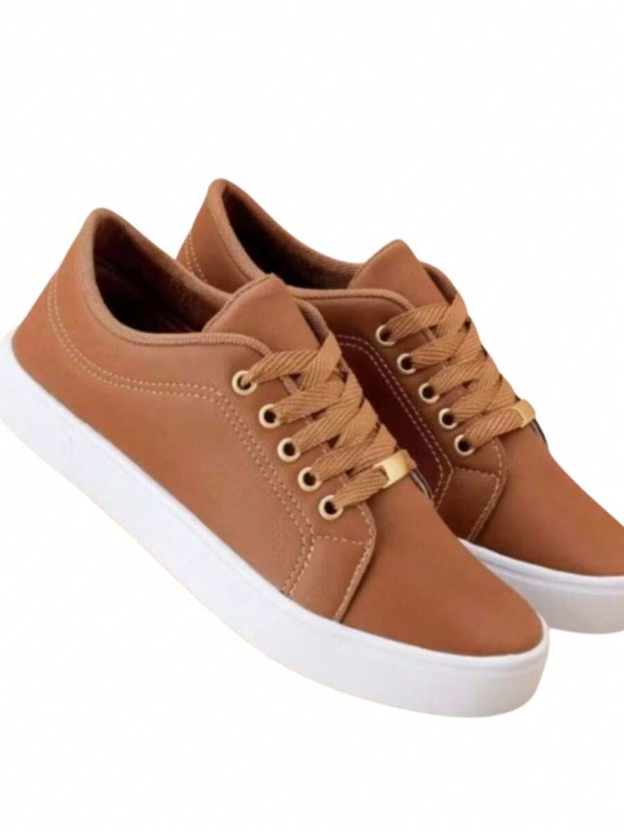 Basic Casual Sneakers, Lightweight, Soft And Inexpensive, New Release On (Immediate Shipping) - Rỉ Nâu - Xem 1
