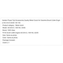 40-5 Metal Clutch (Black) For 43CC 49CC 52CC Gasoline Brush Cutter Engine, Mower Clutch Grass Mower Parts - 40-5 Iron Clutch (Black Leather) - View 7