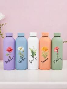 1個客製化雙層不鏽鋼咖啡杯 運動水壺 500ml/17oz 可客製姓名保溫隨行杯 真空保溫瓶 - 彩色 - 查看 8